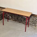 Bureau double deux places d'écolier 1970