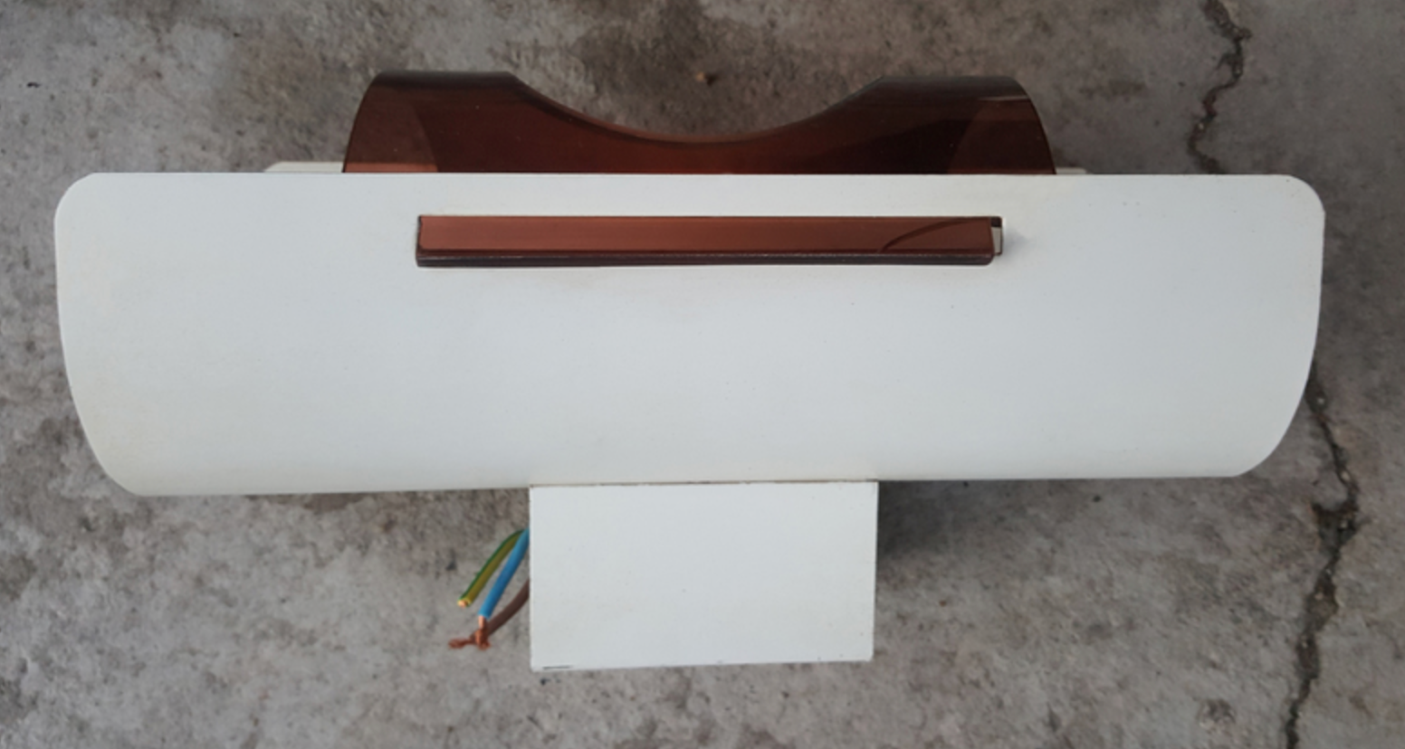 Beautiful and large pair of UFO wall light age spage, 70s