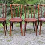 4 chairs bistrot type n°56 years 30