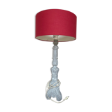 Shabby chic grey table lamp