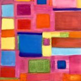 Abstract Pink Painting