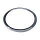 Glass and silver metal underside