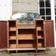 Renovated Art Deco buffet, pink marble and original mirror.