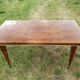 Table extensible Art Déco en ronce de noyer