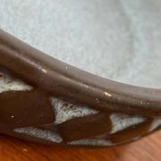 Bowl in modern Danish studio pottery from the mid-century by Frank Keramik, 1960s.
