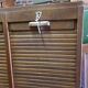 Antique double curtain cabinet in oak