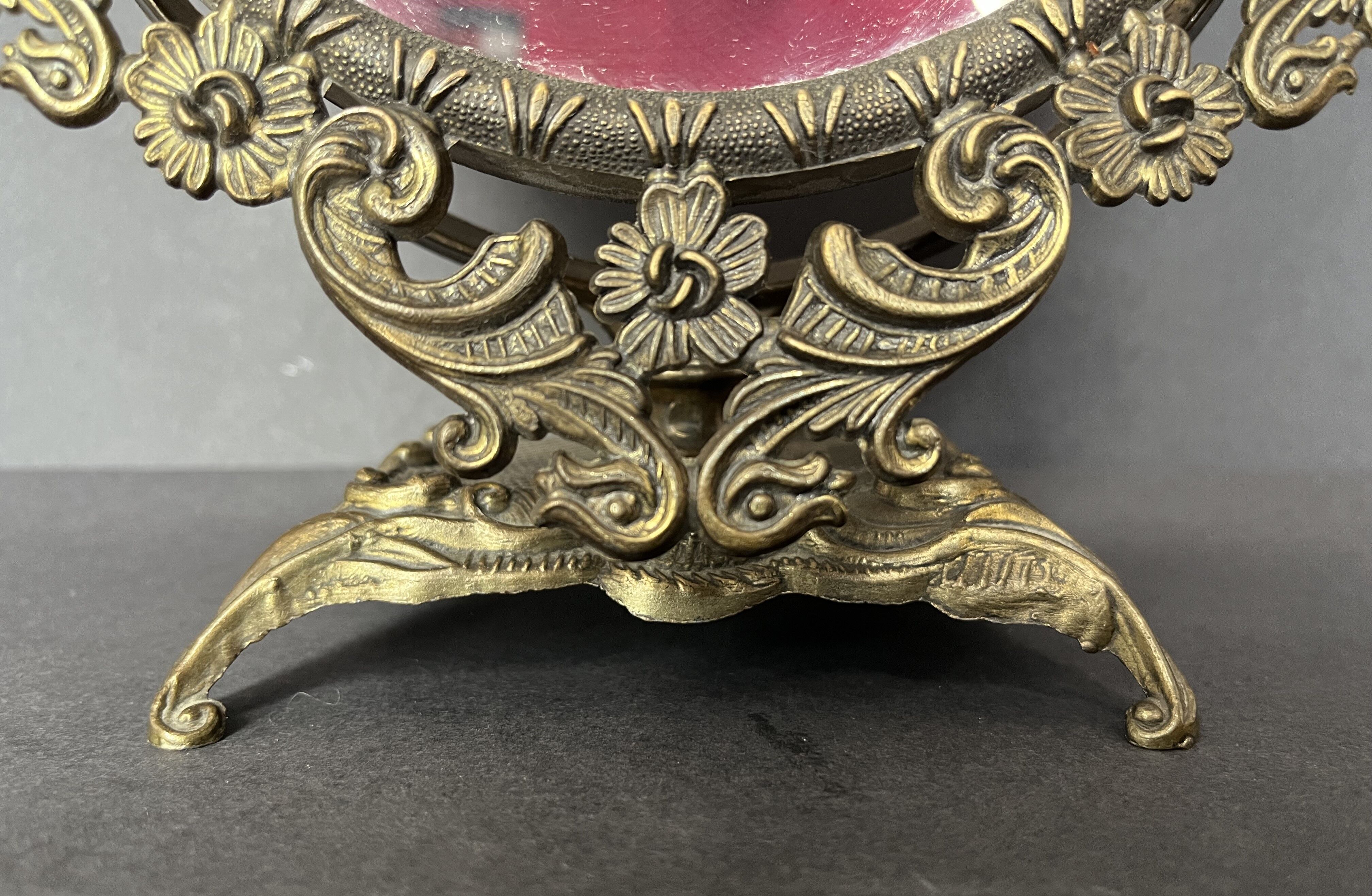 Bronze table mirror 22X34cm