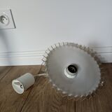White opaline suspension with lace