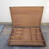 Large old wooden painter's case
