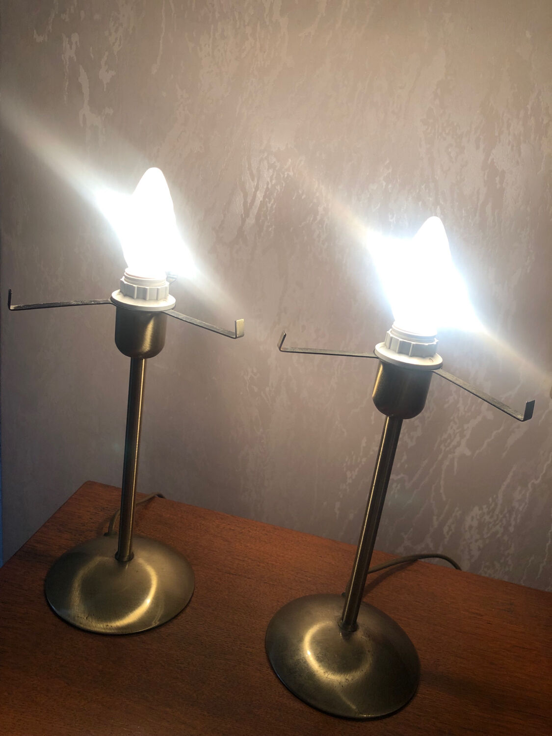 Pair of vintage table lamps Honsel Leuchten