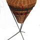 Worker box book Wicker with tripod Bohemian cover
