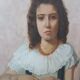 Oil on canvas female portrait 1898 - Maurizio Barricelli (Benevento, 1874 – Rome, 1931)