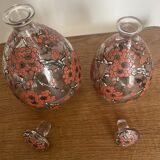 Set of 2 Delvaux enamelled bottles