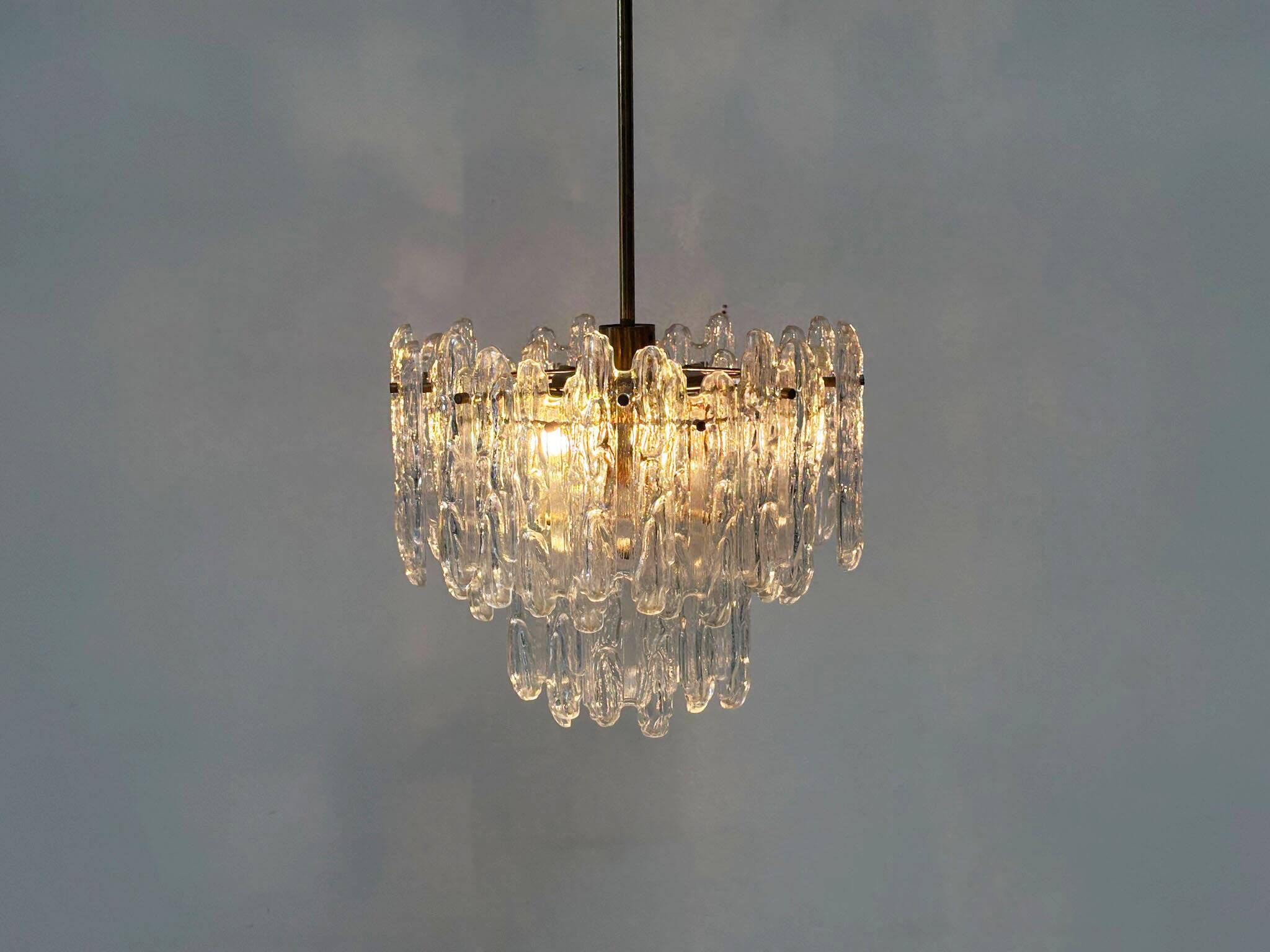 Chandelier en verre Kinkeldey