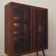 Mahogany showcase, Danish design, 1970s, production: Denmark