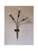 Wall lamp with 3 lights, brass and crystal balls, 1950s.