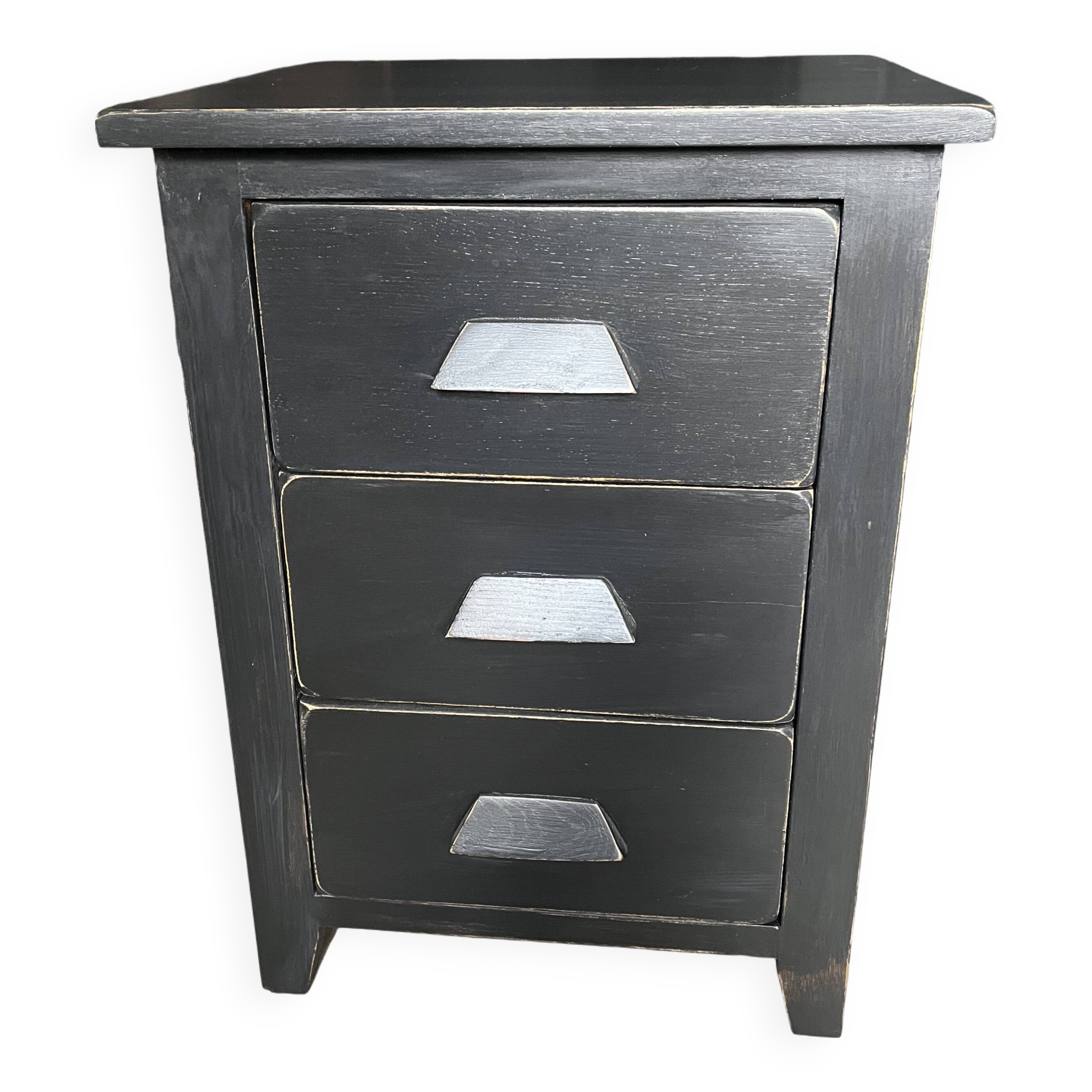 Black bedside table