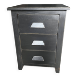 Black bedside table