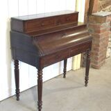 Louis Philippe style mahogany stepped desk, 19th century