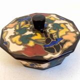 Ceramic candy box Bergen, Belgium 1920s Width 14 cm