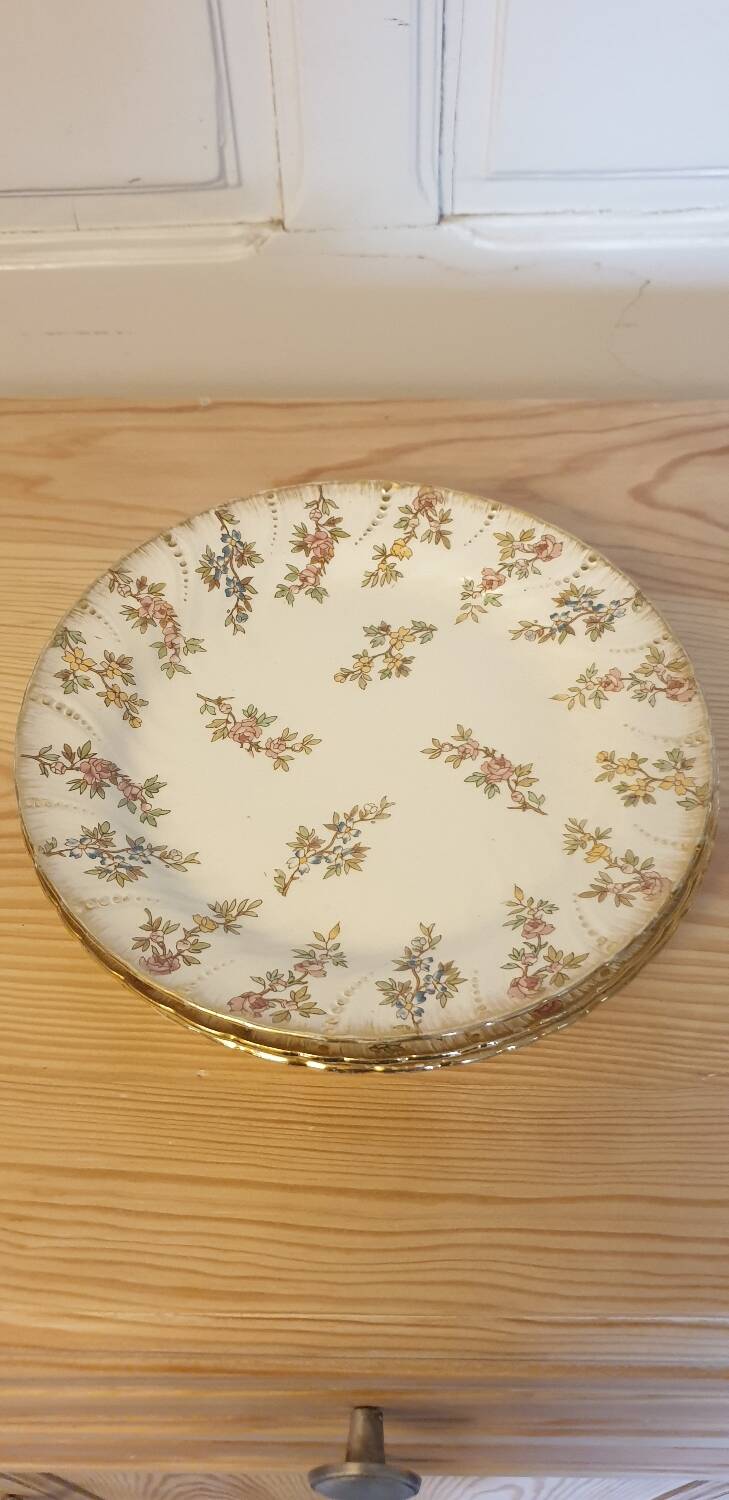 Six Louis XV plates from Sarreguemines
