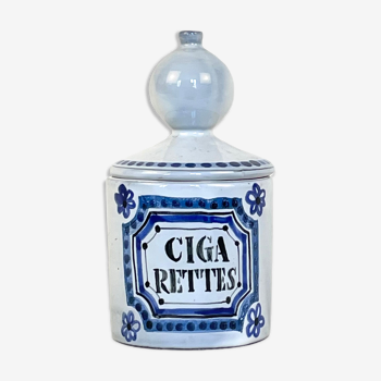 Pot à cigarettes en céramique vintage par Roger Capron, 1960, France