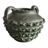 Vase brutaliste des années 1960, poterie française