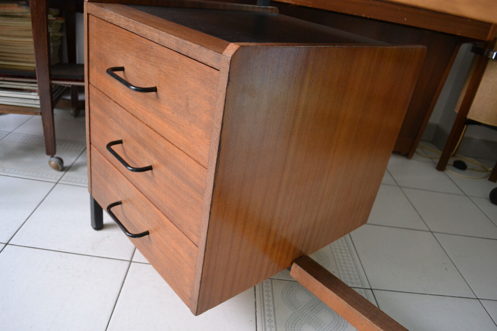 Modernist office 50/60s solid mahogany