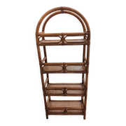 Rattan shelf