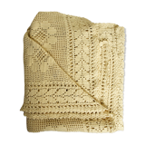 Vintage crochet cotton tablecloth