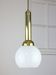 Vintage gold & opaline pendant lamp