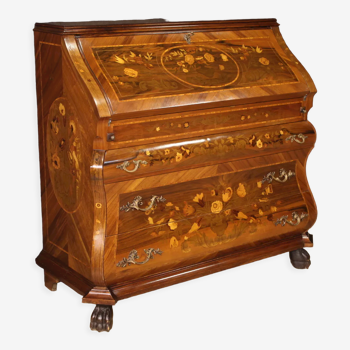 Bureau in inlaid wood from the 20th century