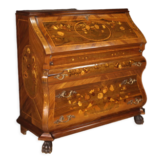 Bureau in inlaid wood from the 20th century