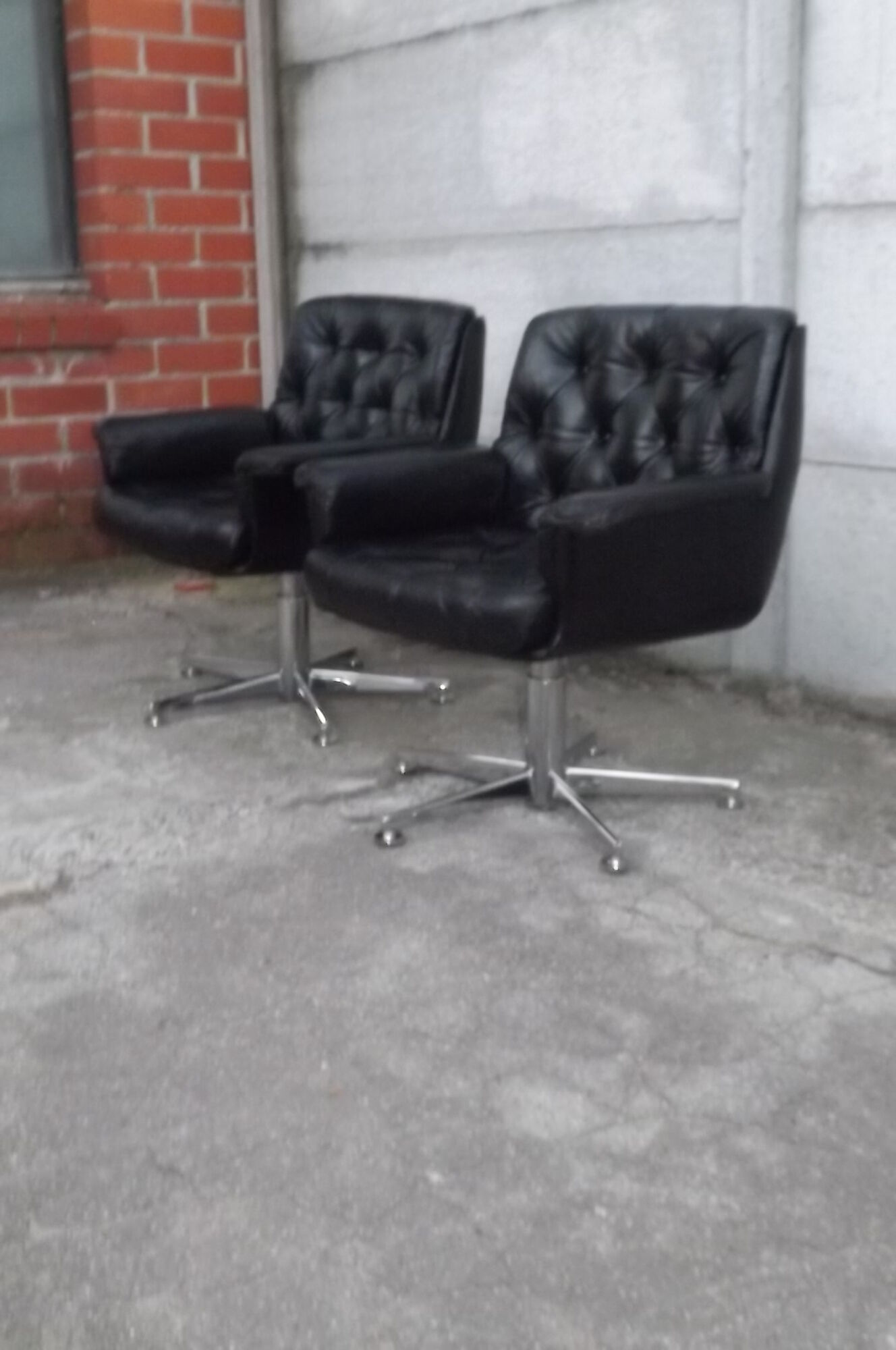 Pair of bridge armchairs from Airborne around 1965