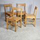 Charlotte Perriand (selection of) for Les Arcs, set of 4 chairs, France, circa 196