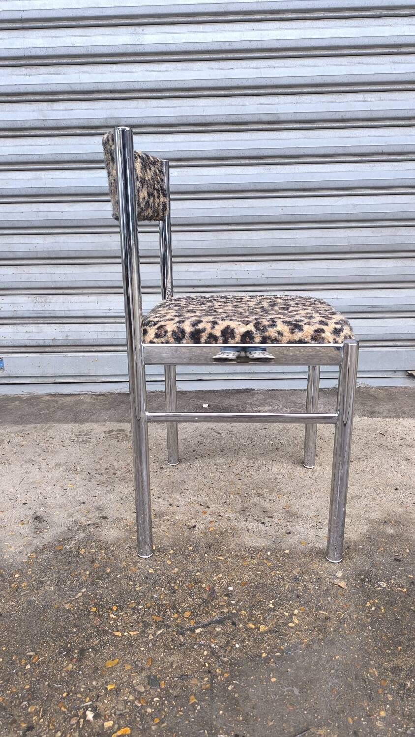 Chromed metal chair 1970