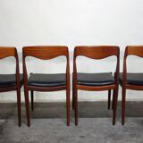 4 Scandinavian chairs from the 60s