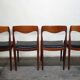 4 chaises scandinaves années 60
