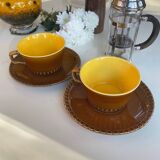 Head to head large cups digoin Sarreguemines 1920