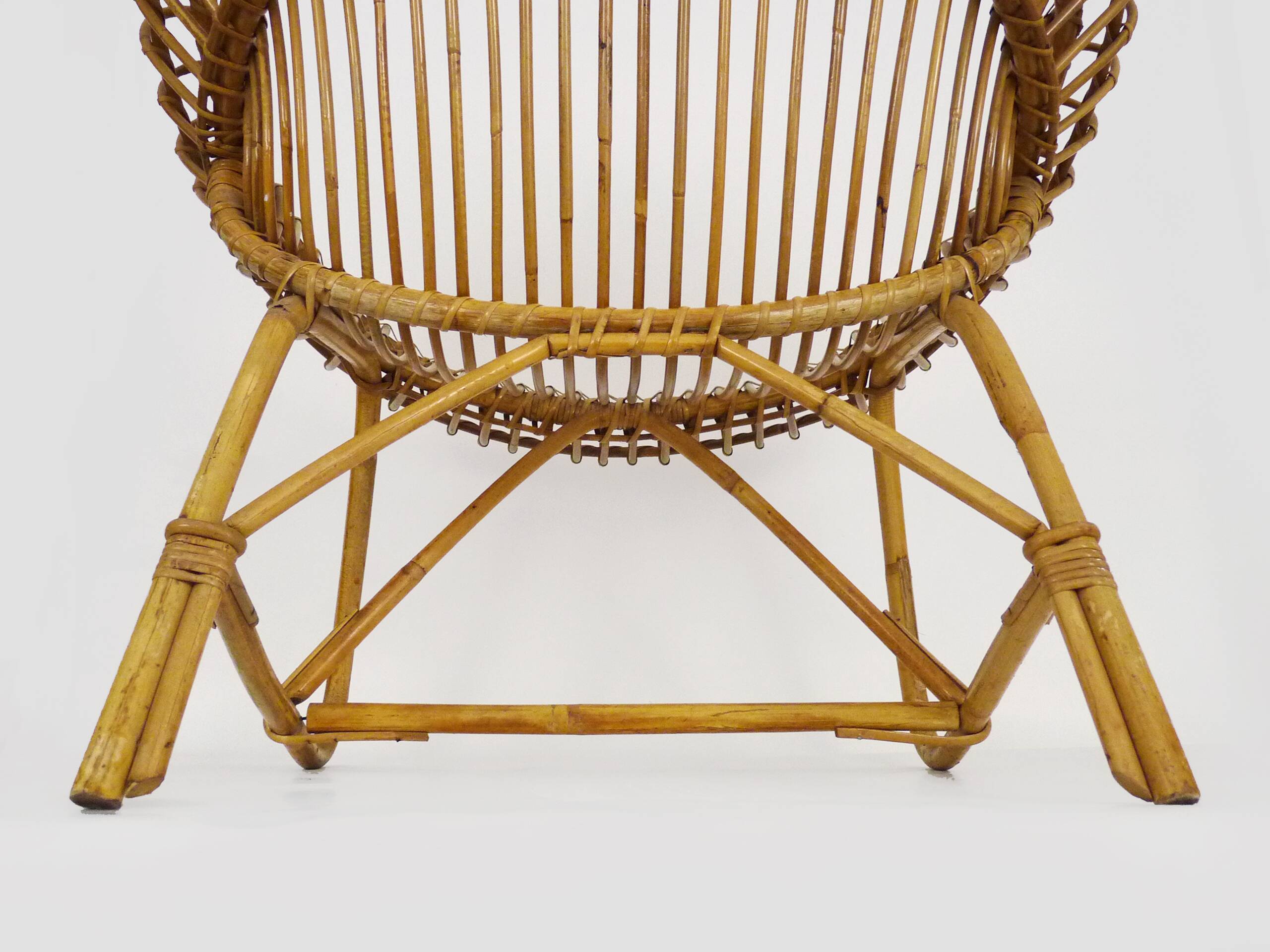 vintage rattan armchair from the 60s