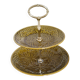 Cake stand, Gien earthenware servant, antique ceramic