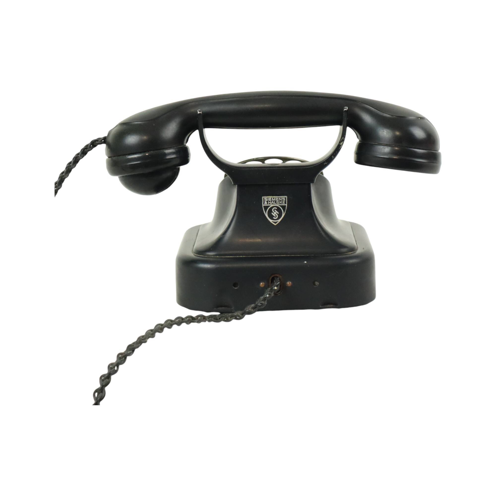 Old Dial Telephone Bakelite Siemens & Halske Modell 27 1930s