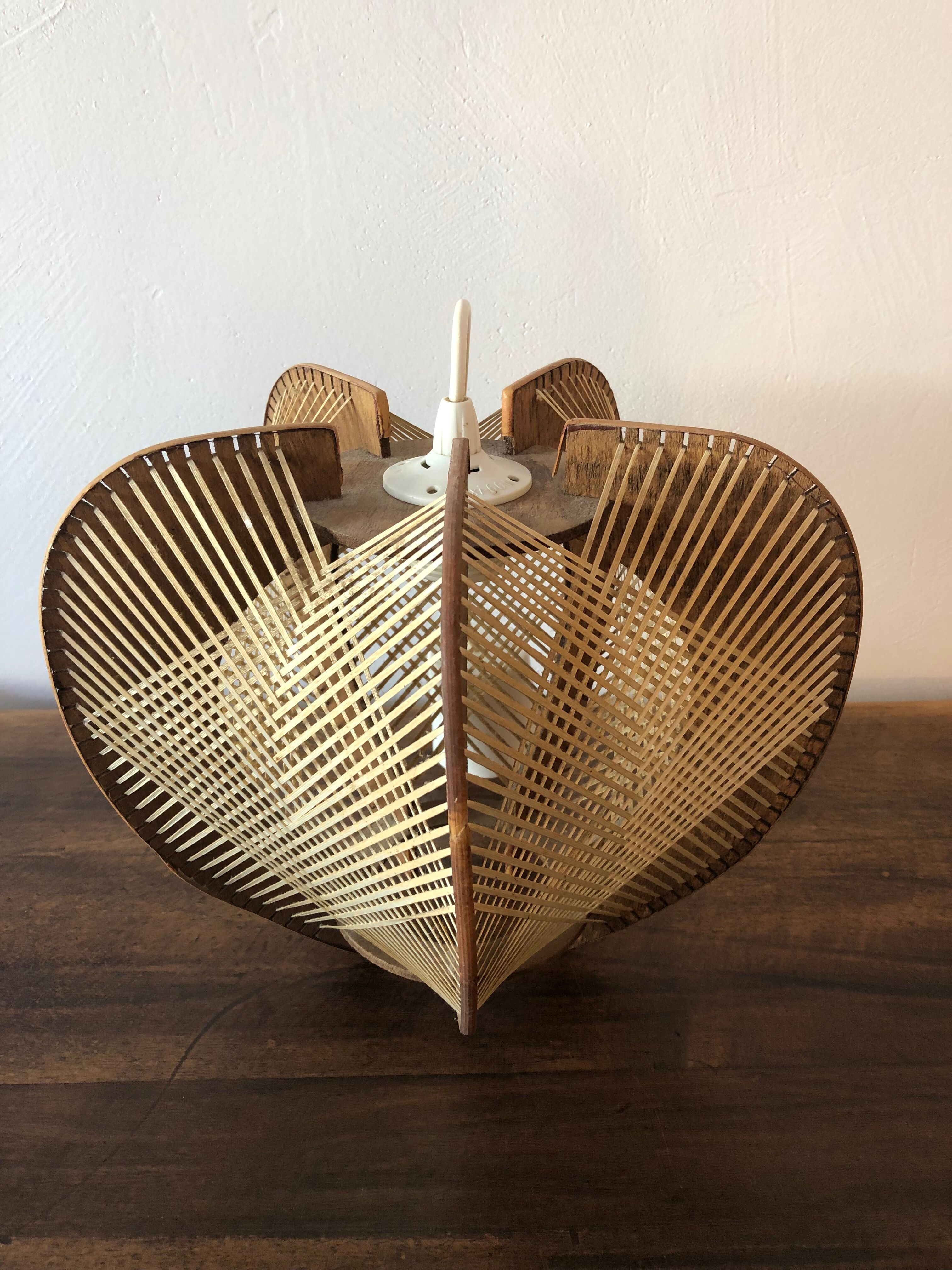 Vintage hanging in braided yarn