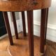 Pair of Art Deco bedside tables made of cedar magnifying glass