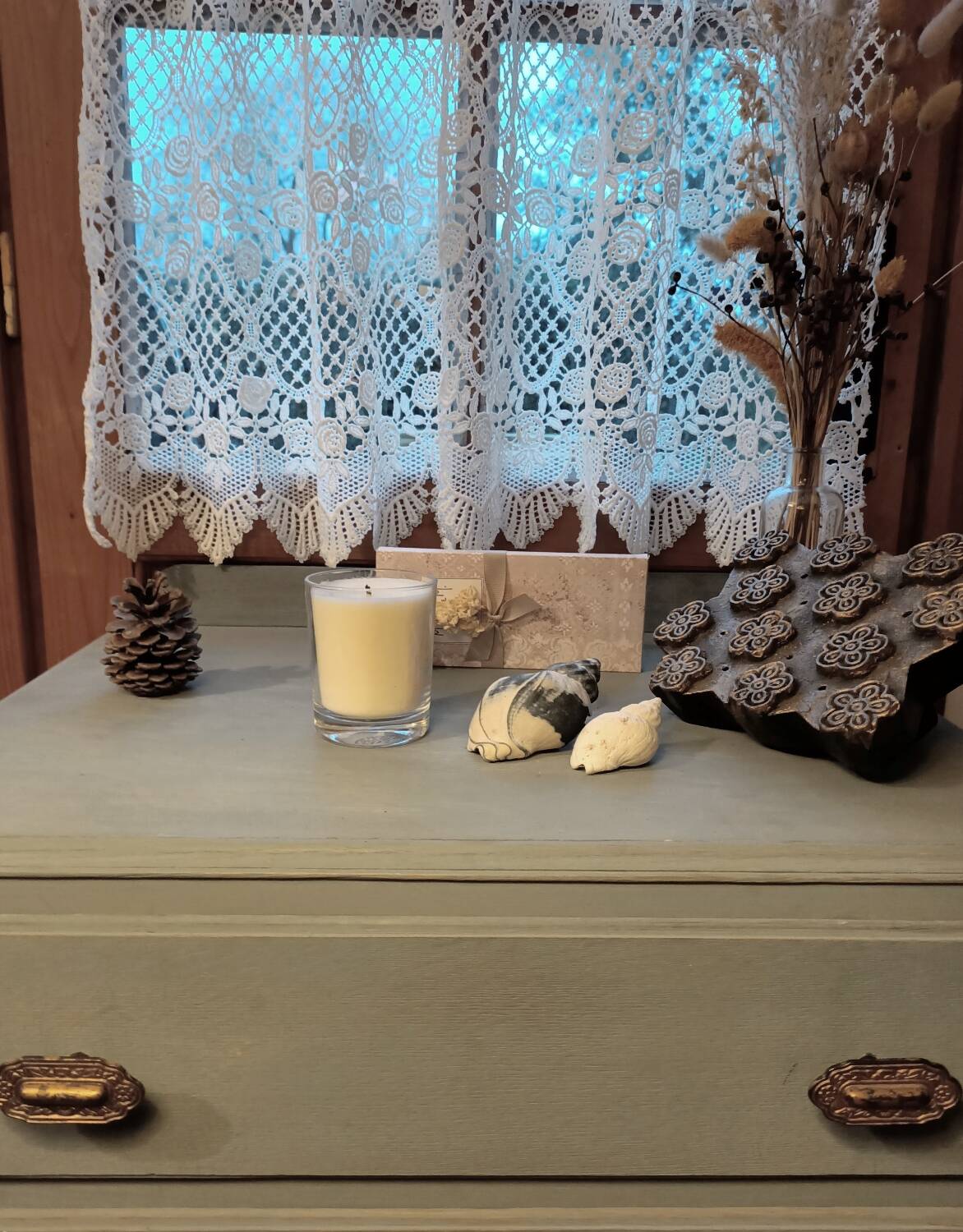 Commode bois patinée