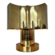 Big design brass table lamp - Czechoslovakia, 1980s