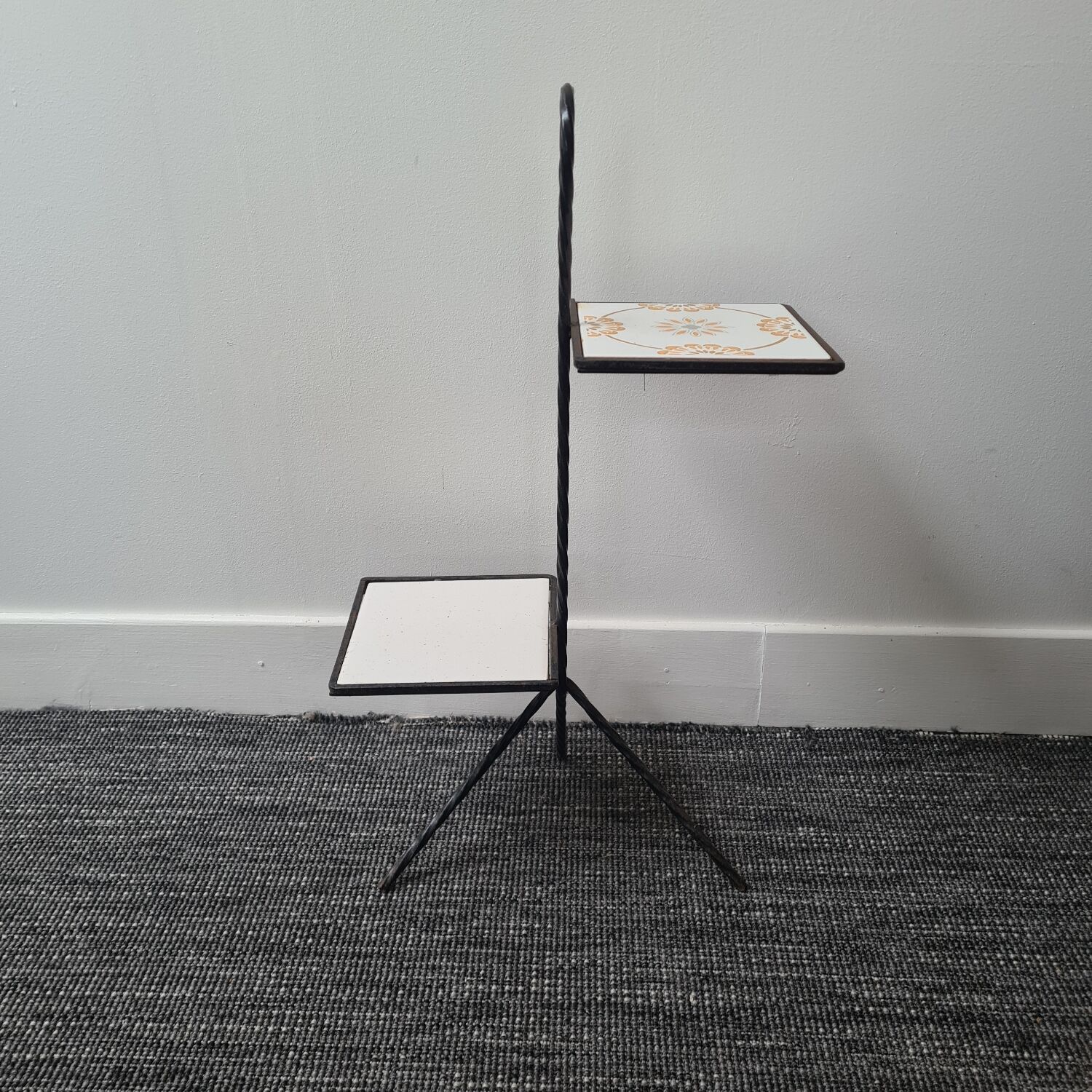 Wrought iron plant holder