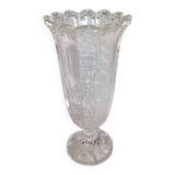 Molded glass vase