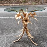 Gold metal side table 1970