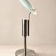 Adjustable frosted glass disc table lamp, France 1990s